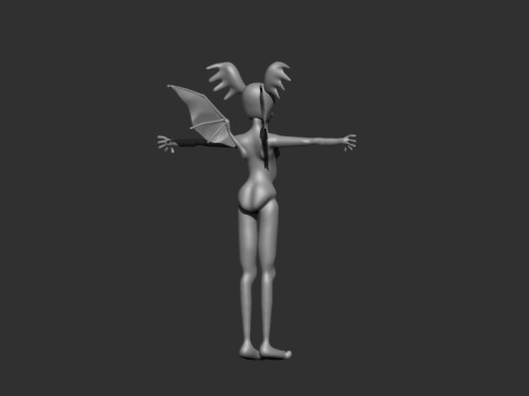 Anthro Dragon DOLL BJD 3D Print Model