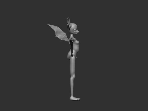 Anthro Dragon DOLL BJD 3D Print Model