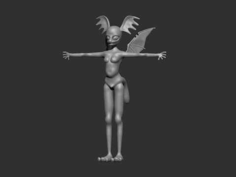 Anthro Dragon DOLL BJD 3D Print Model