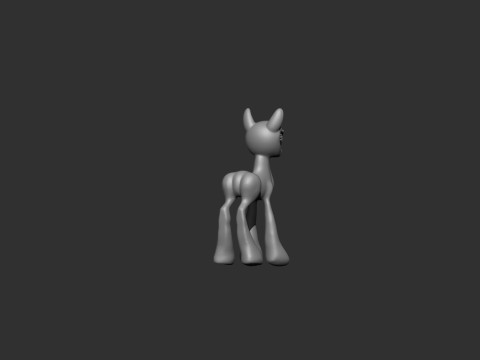 Pony Fantasy Concept 3Dプリントモデル