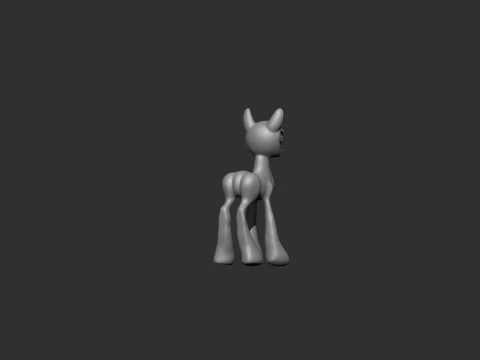 Pony Fantasy Concept 3D Print Model