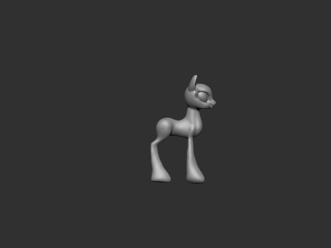 Pony Fantasy Concept 3Dプリントモデル