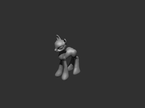 Pony Fantasy Concept 3Dプリントモデル