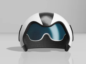 Motorcycle helmet miniature 3D Print Model