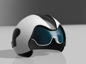 Motorcycle helmet miniature 3D Print Model