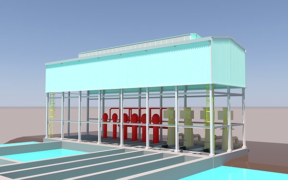 3D SWI shelter 3D Model .c4d .max .obj .3ds .fbx .stl .blend