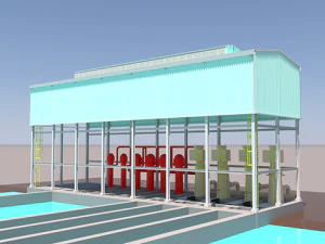 3D SWI shelter 3D Model