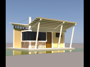 Security main building 3D Модель