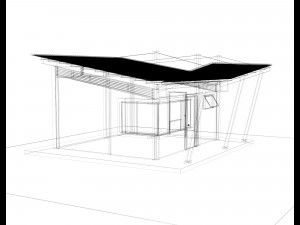 Security main building 3D Модель