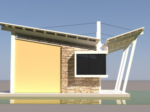 Security main building 3D Модель