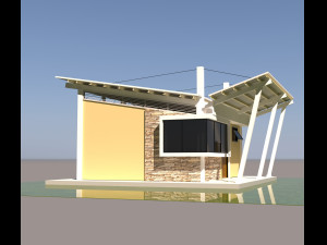 Security main building 3D Модель