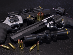 Taurus Raging Hunter 44 Magnum 3D 模型
