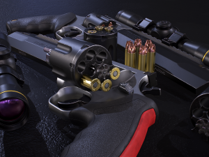 Taurus Raging Hunter 44 Magnum 3D 模型