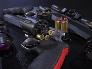 Taurus Raging Hunter 44 Magnum 3D Model