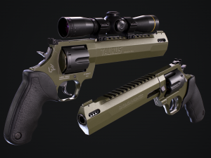 Taurus Raging Hunter 44 Magnum - Army Green Modelo 3D