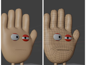 Hand and eye 3D Model