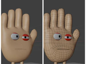 Рука и глаз 3D Модель