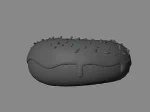 Donuts and cup 3D Model