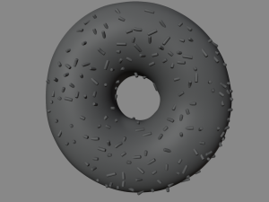 Donuts and cup 3D Модель