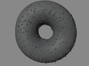 Donuts and cup 3D Model