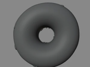Donuts and cup 3D Model