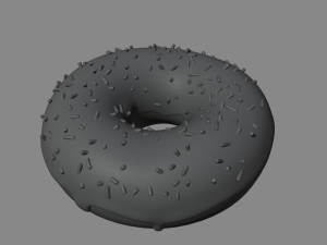 Donuts and cup 3D Модель