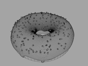 Donuts and cup 3D Модель