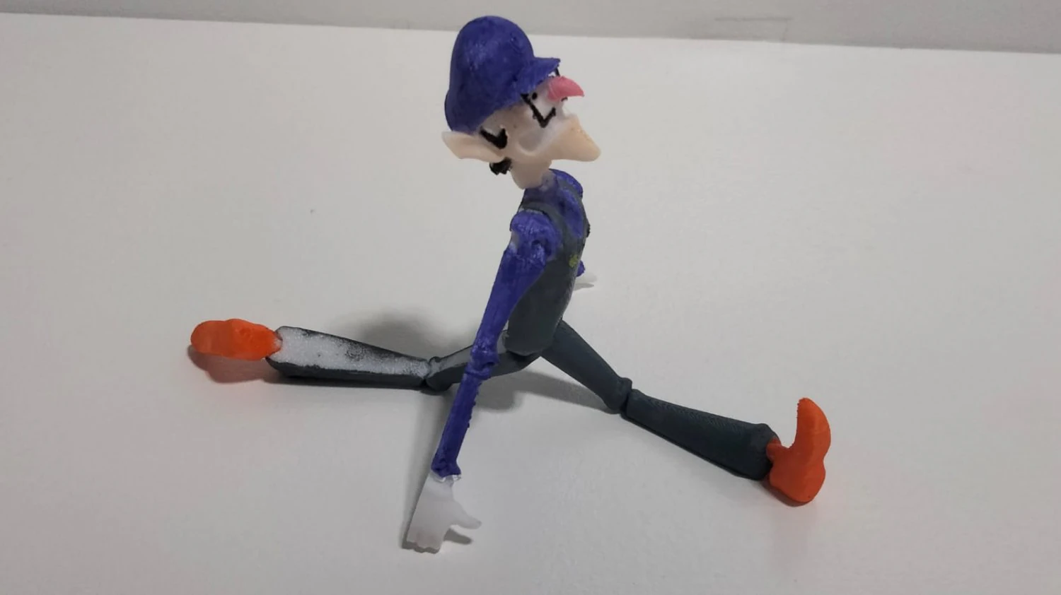 WALUIGI FLEXI 3D Print Model .c4d .max .obj .3ds .fbx .stl .blend