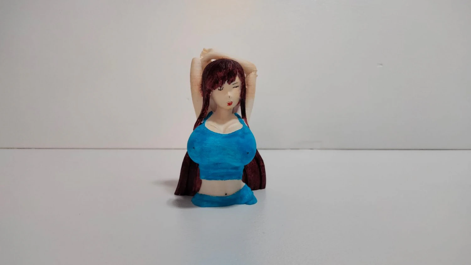 GIRL FLEXY 3D Print Model .c4d .max .obj .3ds .fbx .stl .blend 