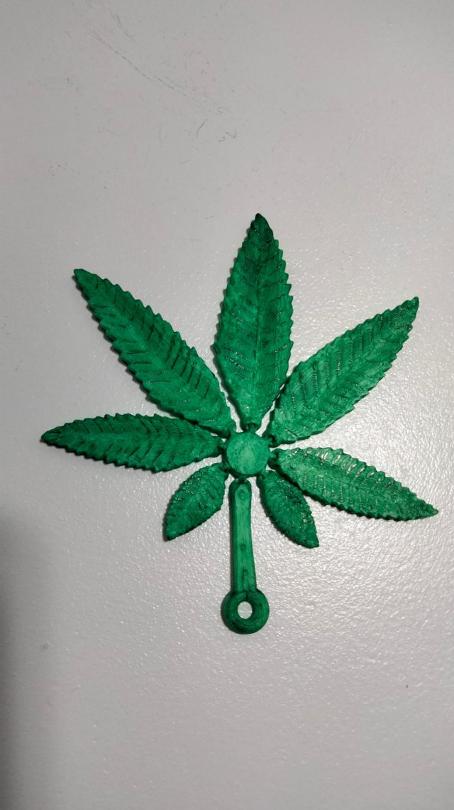 LEAF MARIJUANA WEED CANNABIS Modelo de Impressão 3D .c4d .max .obj .3ds .fbx .stl .blend