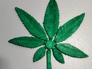 ЛИСТЬЯ МАРИХУАНЫ СОРНЯКА КАННАБИС 3D Принт Модель