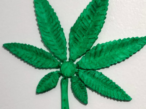 LEAF MARIJUANA WEED CANNABIS Modelo de Impressão 3D