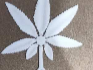 LEAF MARIJUANA WEED CANNABIS Modelo de Impressão 3D