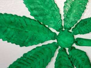 LEAF MARIJUANA WEED CANNABIS Modelo de Impressão 3D