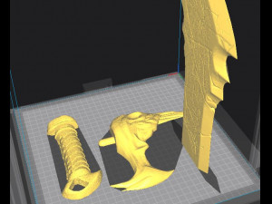 KRATOS SWORDS CHAOS Model Cetak 3D