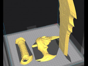 KRATOS SWORDS CHAOS 3D Print Model