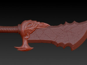 KRATOS SWORDS CHAOS Model Cetak 3D