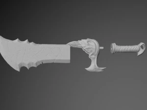 KRATOS SWORDS CHAOS 3D Print Model