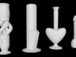 12 BONGS 3d easy print 3D Print Model