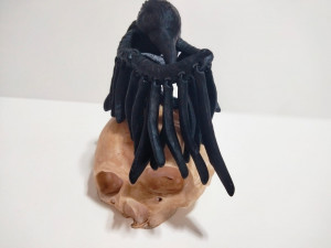 RAVEN CROW SKULL FLEXY 3D Print Model