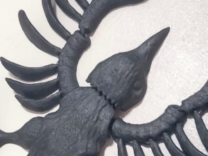 RAVEN CROW SKULL FLEXY 3Dプリントモデル