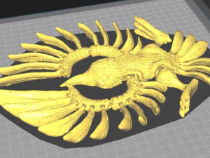 RAVEN CROW SKULL FLEXY 3D Print Model
