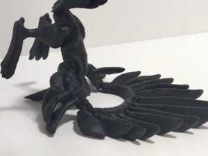 RAVEN CROW SKULL FLEXY 3Dプリントモデル