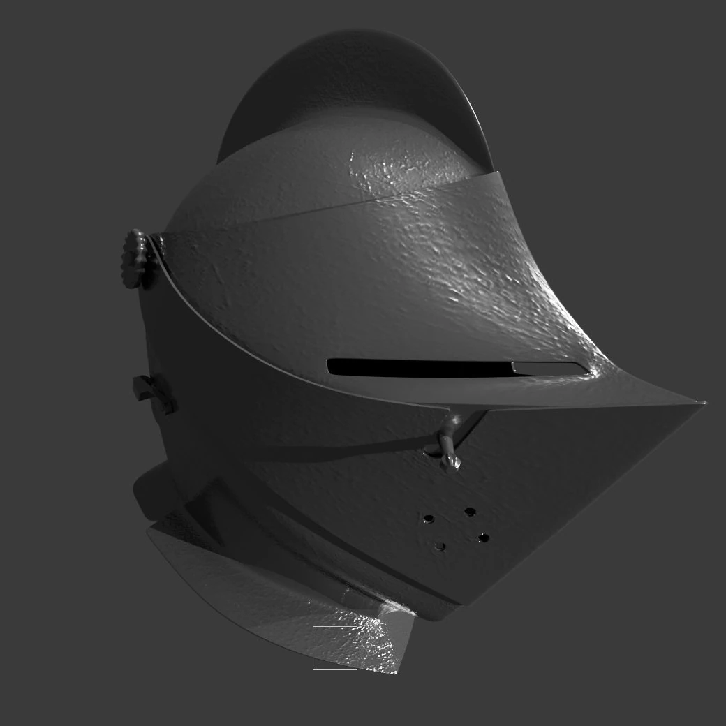 HYPERREALISTIC MEDIEVAL HELMET 3D Print Model .c4d .max .obj .3ds .fbx .stl .blend