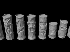 HALLOWEEN CANDLES 3D Print Model
