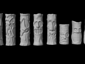 HALLOWEEN CANDLES 3D Print Model