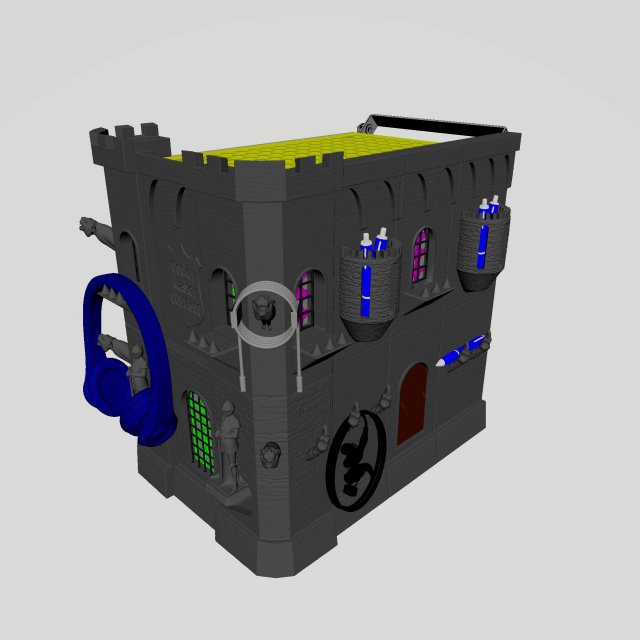 CASTLE PC COOLER MASTE QUBE 500 3D Baskı Modeli .c4d .max .obj .3ds .fbx .stl .blend 