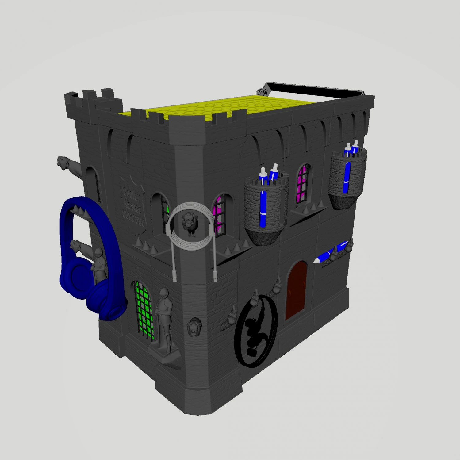 CASTLE PC COOLER MASTE QUBE 500 3D Print Model .c4d .max .obj .3ds .fbx .stl .blend 