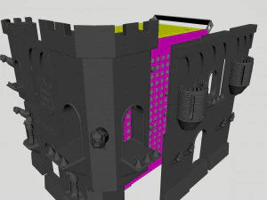 CASTLE PC COOLER MASTE QUBE 500 3D Print Model