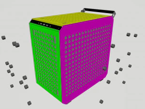 CASTLE PC COOLER MASTE QUBE 500 3D Print Model